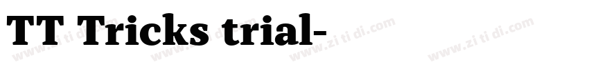 TT Tricks trial字体转换 TT Tricks trial字体转换